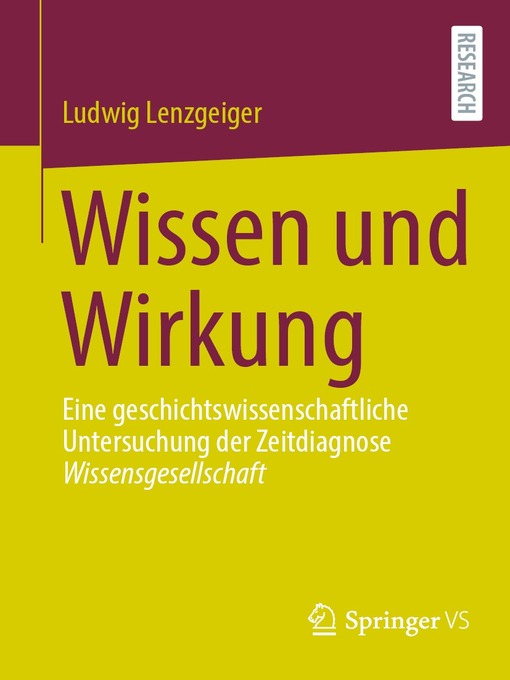 Title details for Wissen und Wirkung by Ludwig Lenzgeiger - Available